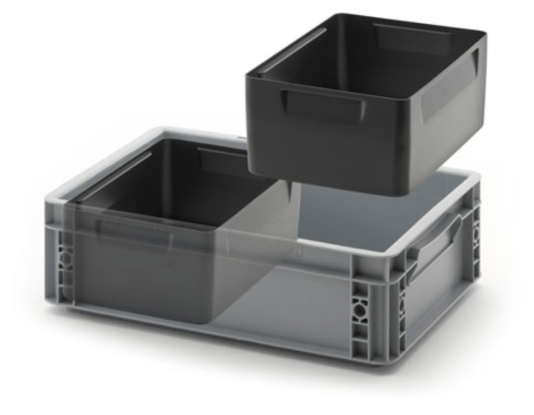 Vložné nádoby pre stohovacie prepravky
